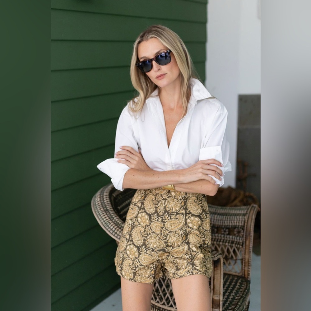 Julia Amory Kelly Short - Loon Paisley (High Waist Patterned Short)